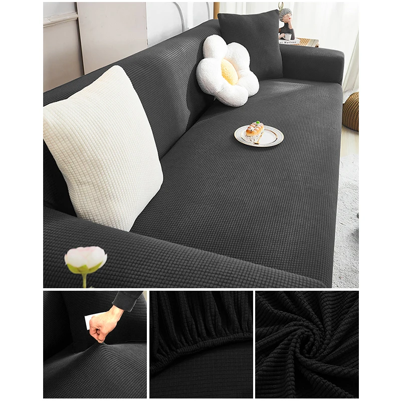 Elastic Jacquard Fabric Sofa Cover Stretch Couch Cover Sectional