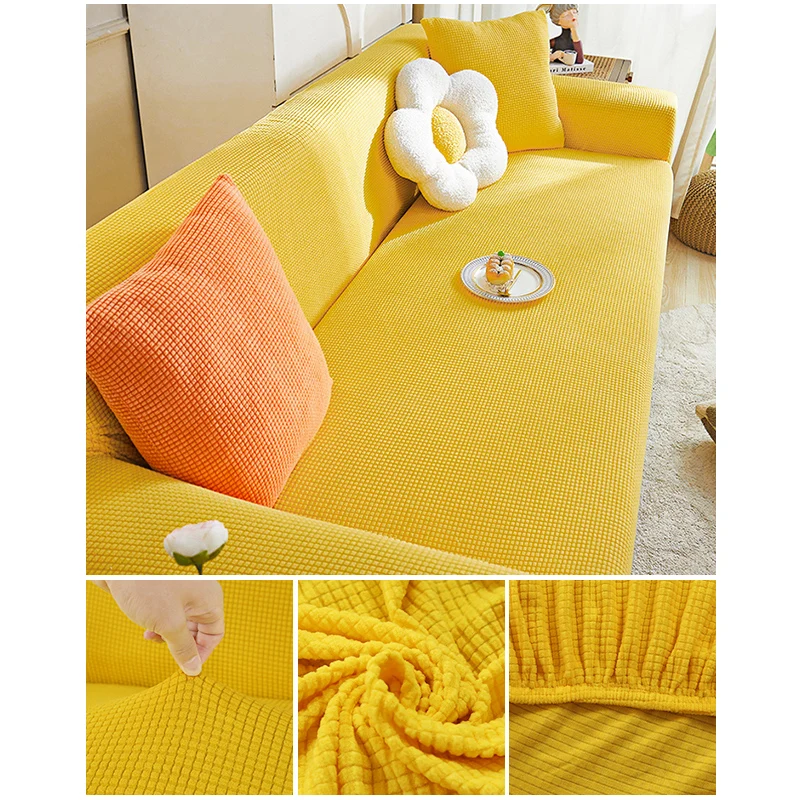 Elastic Jacquard Fabric Sofa Cover Stretch Couch Cover Sectional