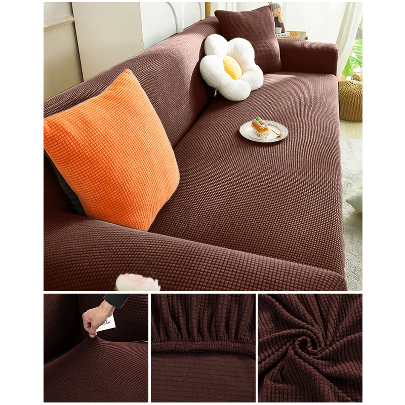 Elastic Jacquard Fabric Sofa Cover Stretch Couch Cover Sectional