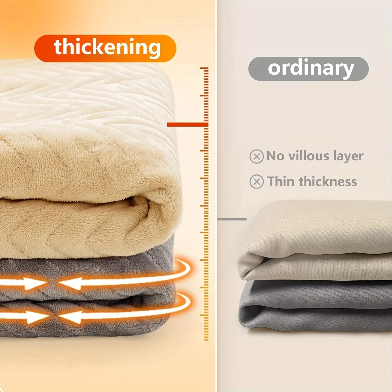 1Pc Thick Blackout Curtains with Velvet Lining 1Pc Thick Blackout Curtains with Velvet Lining