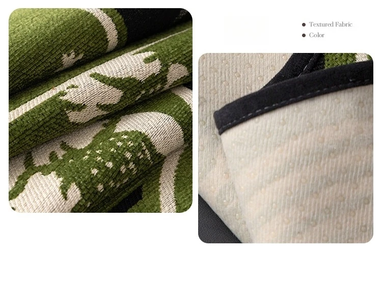 1pc Floral Jacquard Unique Shape Anti-Slip Chenille Sofa Cover