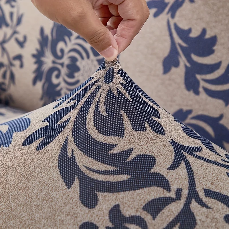 1pc Floral Printed Sofa Slipcover Non-slip Sofa Cover With Skirt 1pc Floral Printed Sofa Slipcover Non-slip Sofa Cover With Skirt