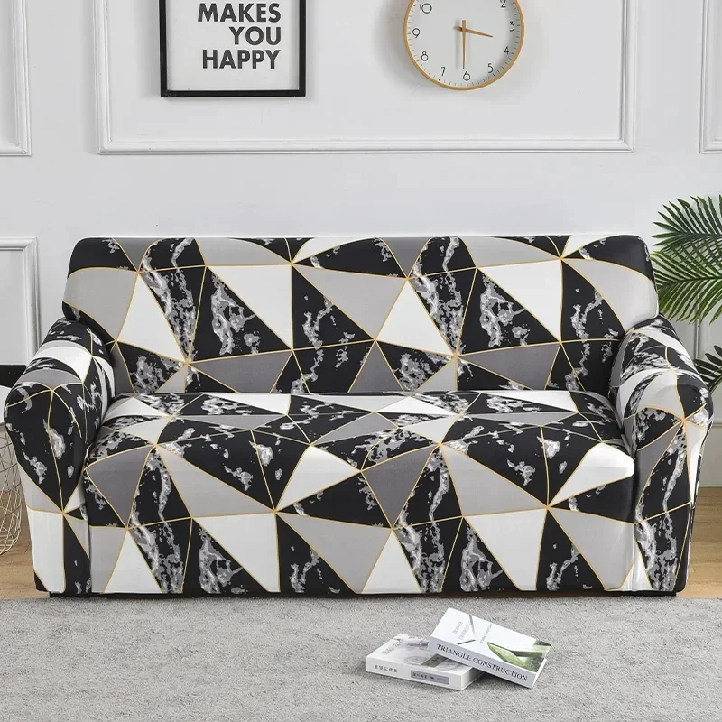 1pc Flower Printed Elastic Sofa Cover
