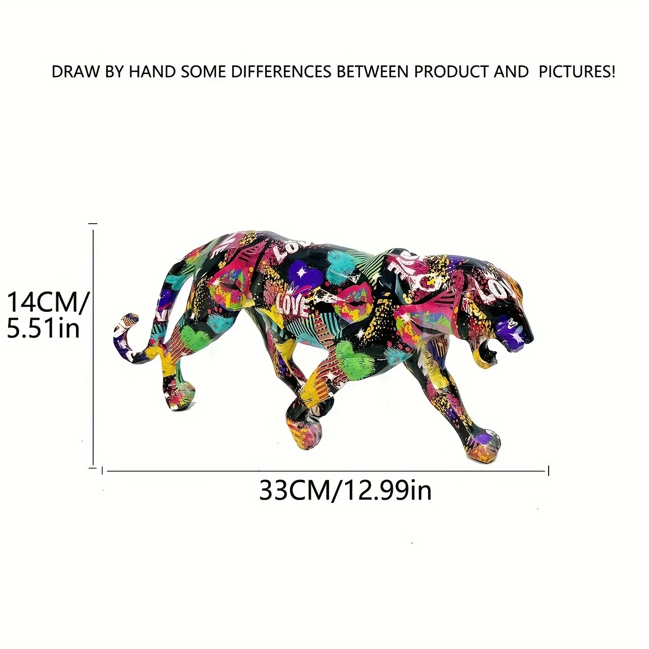 1pc Hand-Painted Realistic Leopard Resin Statue FIGURINES & MINIATURES 1pc Hand-Painted Realistic Leopard Resin Statue FIGURINES & MINIATURES