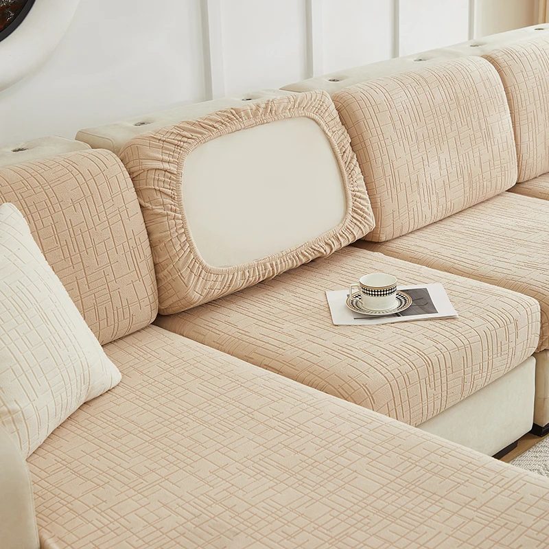 1pc Jacquard Stretch Sofa Cushion Cover 1pc Jacquard Stretch Sofa Cushion Cover