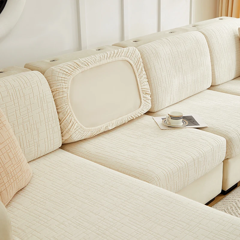 1pc Jacquard Stretch Sofa Cushion Cover 1pc Jacquard Stretch Sofa Cushion Cover