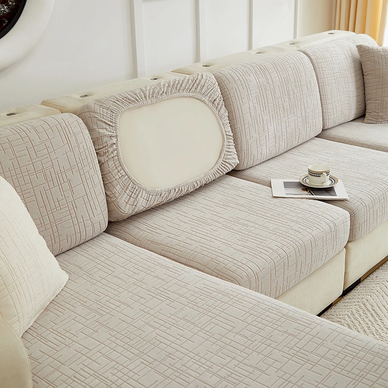 1pc Jacquard Stretch Sofa Cushion Cover 1pc Jacquard Stretch Sofa Cushion Cover