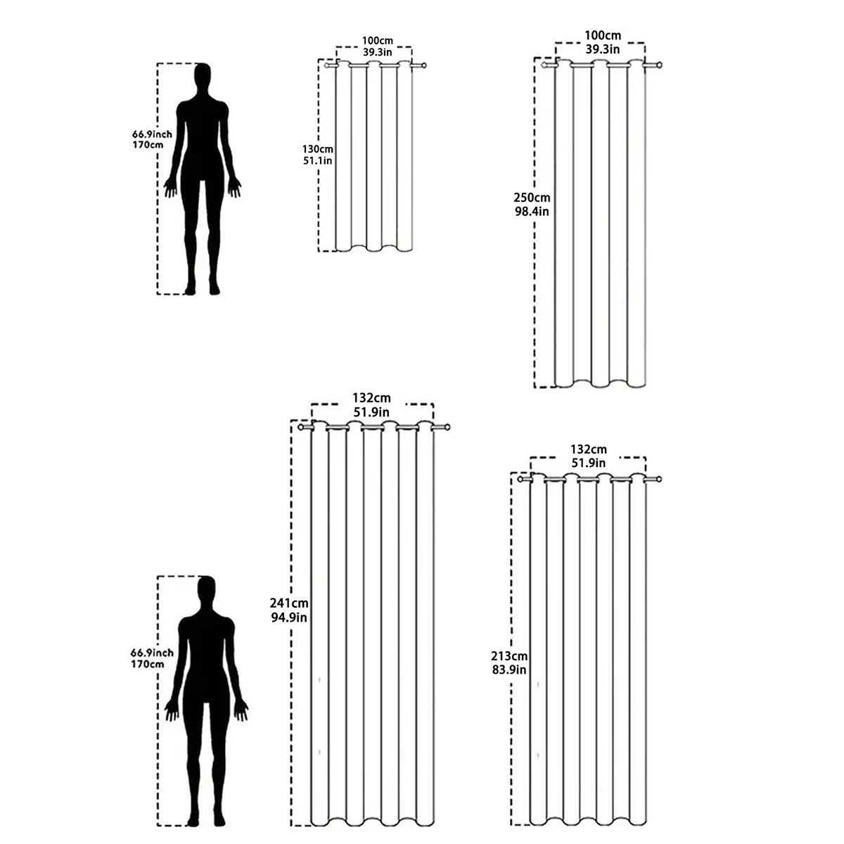 1pc/2pcs 100% Blackout Curtains LINENS & BEDDING Size : W132 X H213CM 2PC|W100 X H250CM 2PC|W132 X H241CM 2PC|W100 X H130CM 1PC|W132 X H213CM 1PC|W100 X H250CM 1PC|W100 X H130CM 2PC|W132 X H241CM 1PC 1pc/2pcs 100% Blackout Curtains LINENS & BEDDING Size : W132 X H213CM 2PC|W100 X H250CM 2PC|W132 X H241CM 2PC|W100 X H130CM 1PC|W132 X H213CM 1PC|W100 X H250CM 1PC|W100 X H130CM 2PC|W132 X H241CM 1PC