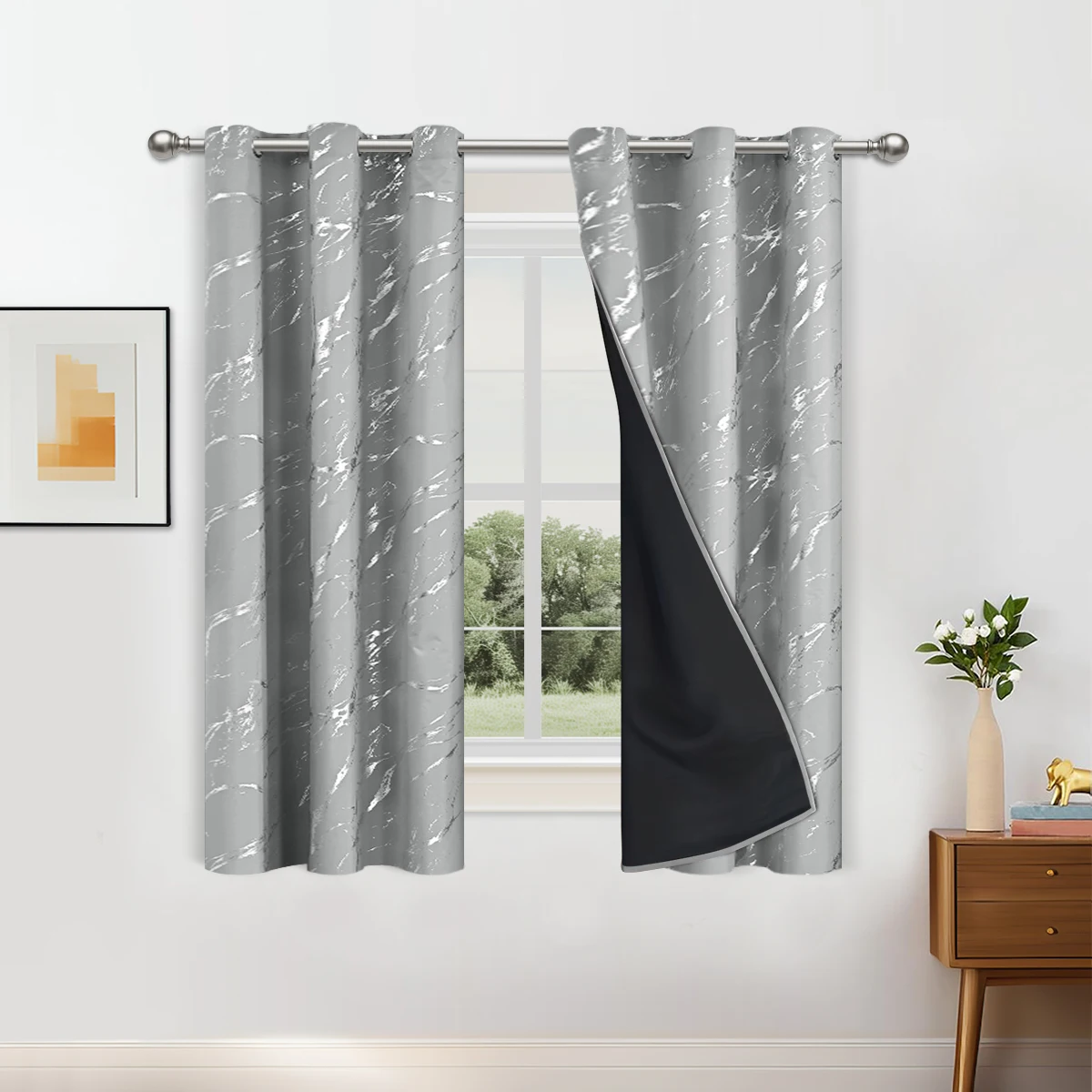 1pc/2pcs 100% Blackout Curtains 1pc/2pcs 100% Blackout Curtains