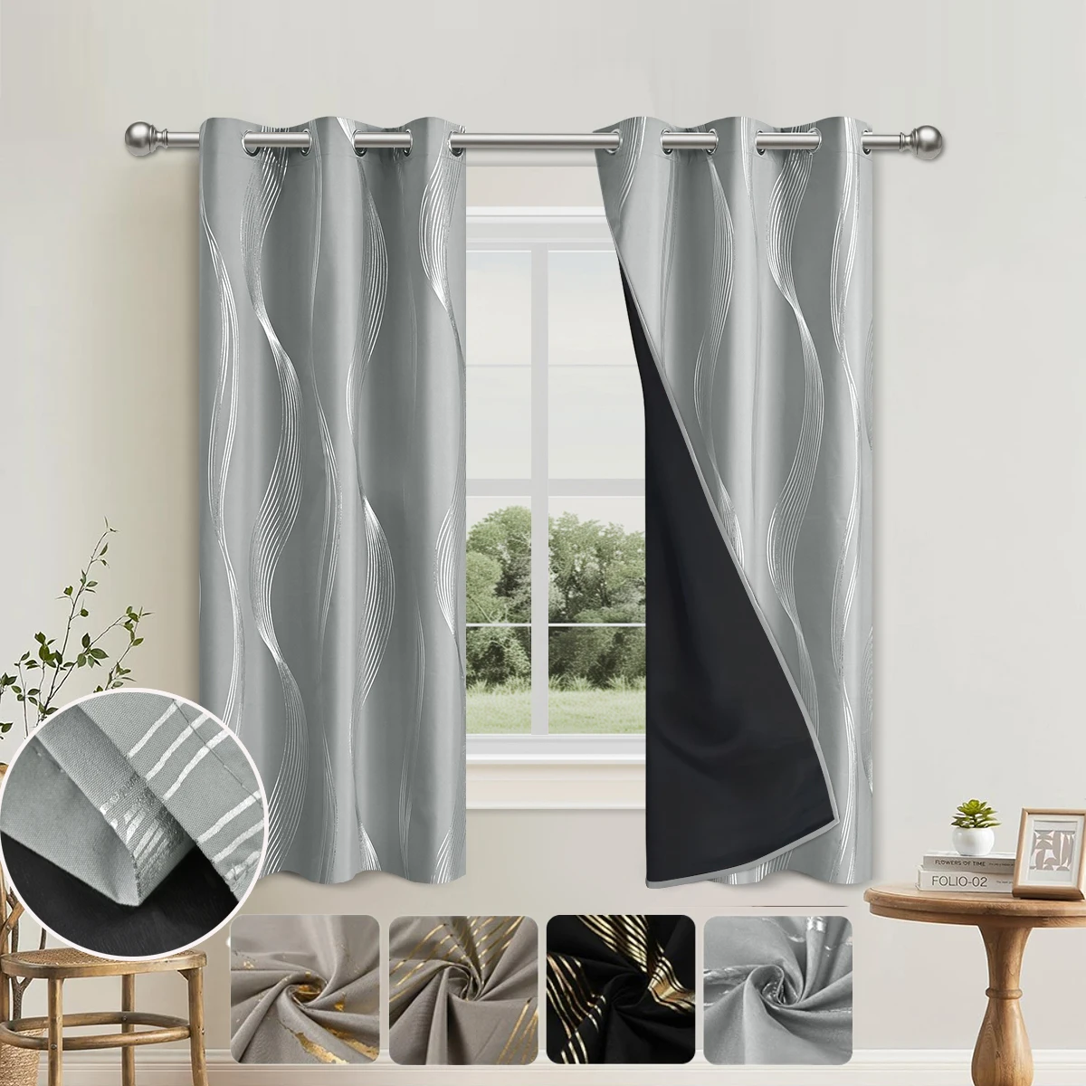 1pc/2pcs 100% Blackout Curtains LINENS & BEDDING Size : W132 X H213CM 2PC|W100 X H250CM 2PC|W132 X H241CM 2PC|W100 X H130CM 1PC|W132 X H213CM 1PC|W100 X H250CM 1PC|W100 X H130CM 2PC|W132 X H241CM 1PC 1pc/2pcs 100% Blackout Curtains LINENS & BEDDING Size : W132 X H213CM 2PC|W100 X H250CM 2PC|W132 X H241CM 2PC|W100 X H130CM 1PC|W132 X H213CM 1PC|W100 X H250CM 1PC|W100 X H130CM 2PC|W132 X H241CM 1PC