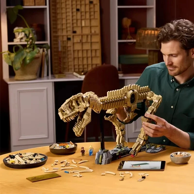 2025 New MOC 76968 Tyrannosaurus Rex Fossil Skeleton Model Home Decor FIGURINES & MINIATURES Size : nobox 2025 New MOC 76968 Tyrannosaurus Rex Fossil Skeleton Model Home Decor FIGURINES & MINIATURES Size : nobox