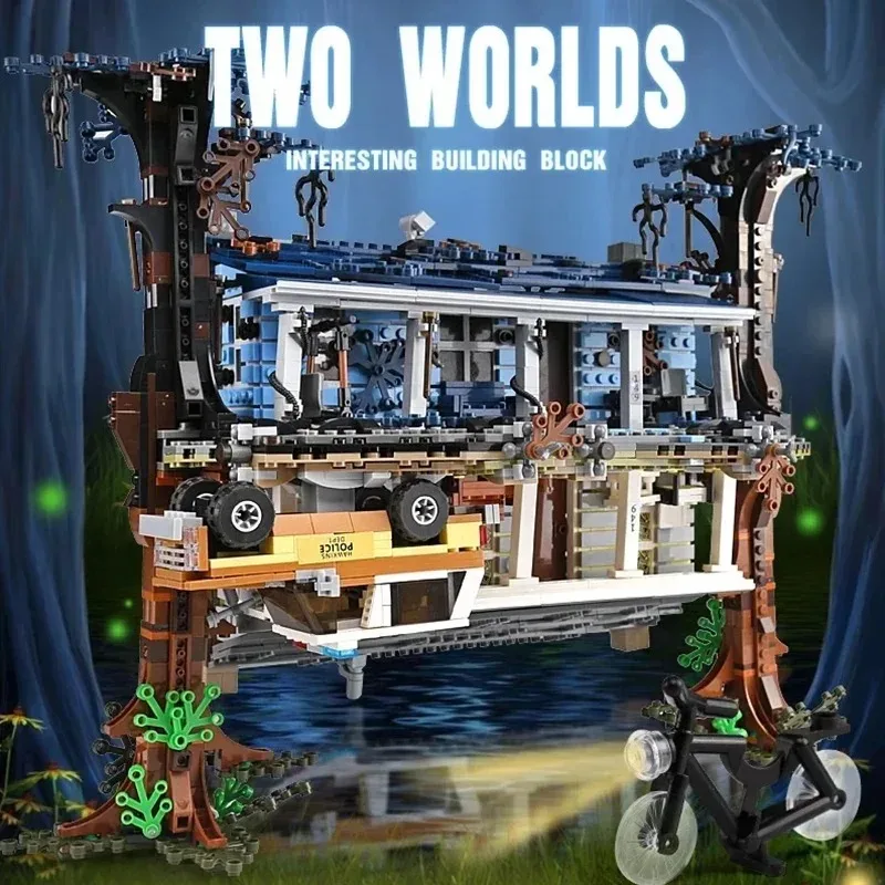 2499Pcs Strange Stories 5810 Inverted World Double Mirror Set  Suitable for birthday and Christmas gifts ﻿