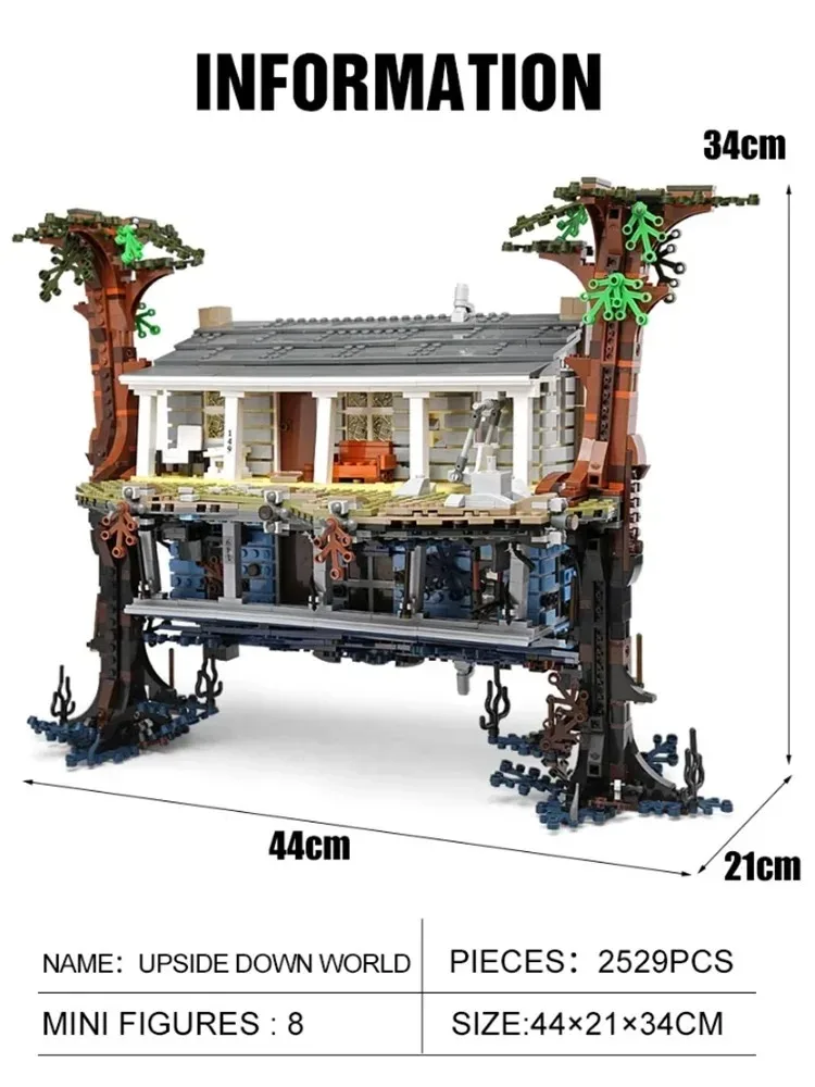 2499Pcs Strange Stories 5810 Inverted World Double Mirror Set  Suitable for birthday and Christmas gifts ﻿