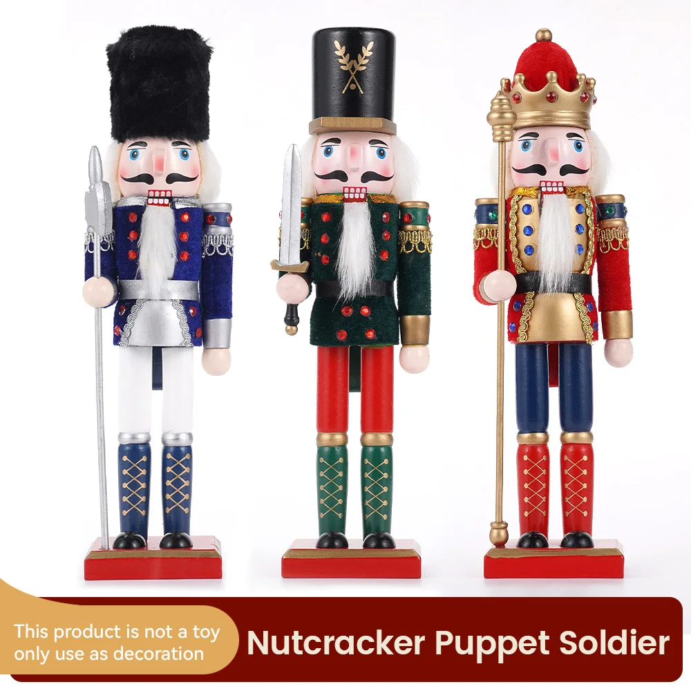 30cm Christmas Nutcracker FIGURINES & MINIATURES Color : Blue|3Pcs|Green|Red 30cm Christmas Nutcracker FIGURINES & MINIATURES Color : Blue|3Pcs|Green|Red