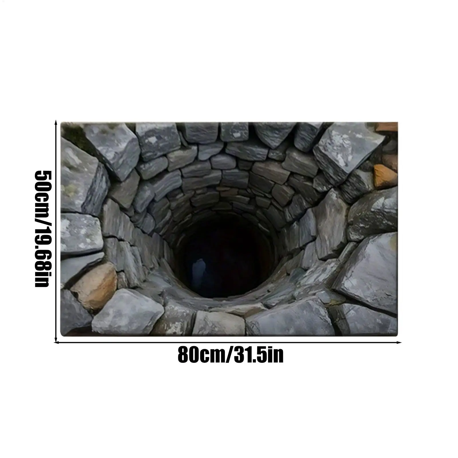 3D Rugs Optical Illusion Anti-Slip Hole Doormat