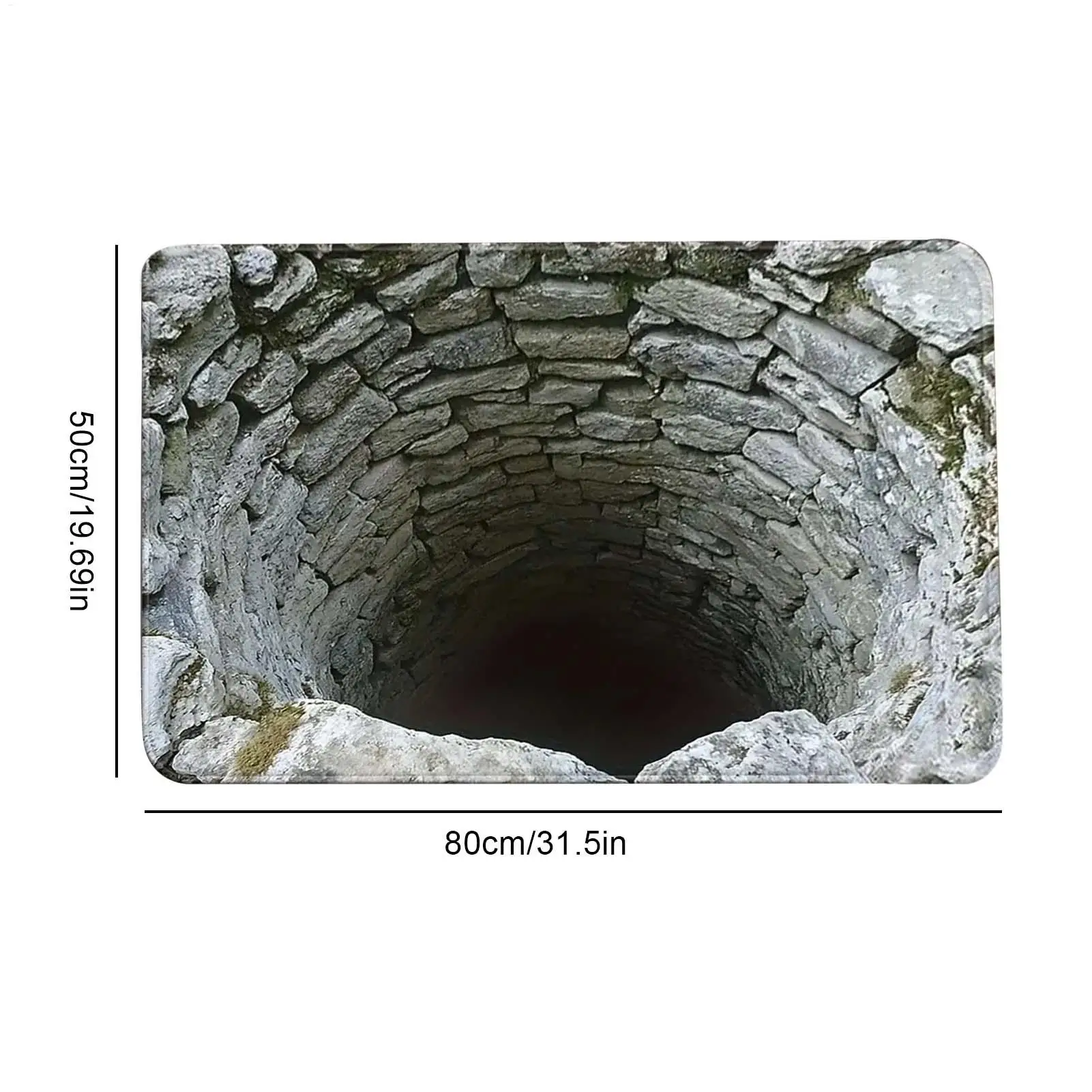 3D Rugs Optical Illusion Anti-Slip Hole Doormat