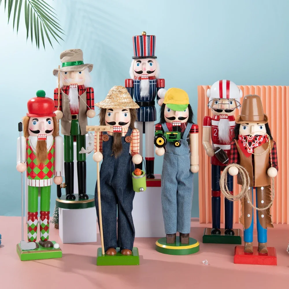 40CM Nutcracker Puppet Soldier Doll Wooden Pendant Handcraft Ornament Desktop Ornament Vintage Gift Christmas Home Decoration Color : 03|02|05|04|01|11|10|13|12|07|06|09|08|15|14|17|16 40CM Nutcracker Puppet Soldier Doll Wooden Pendant Handcraft Ornament Desktop Ornament Vintage Gift Christmas Home Decoration Color : 03|02|05|04|01|11|10|13|12|07|06|09|08|15|14|17|16