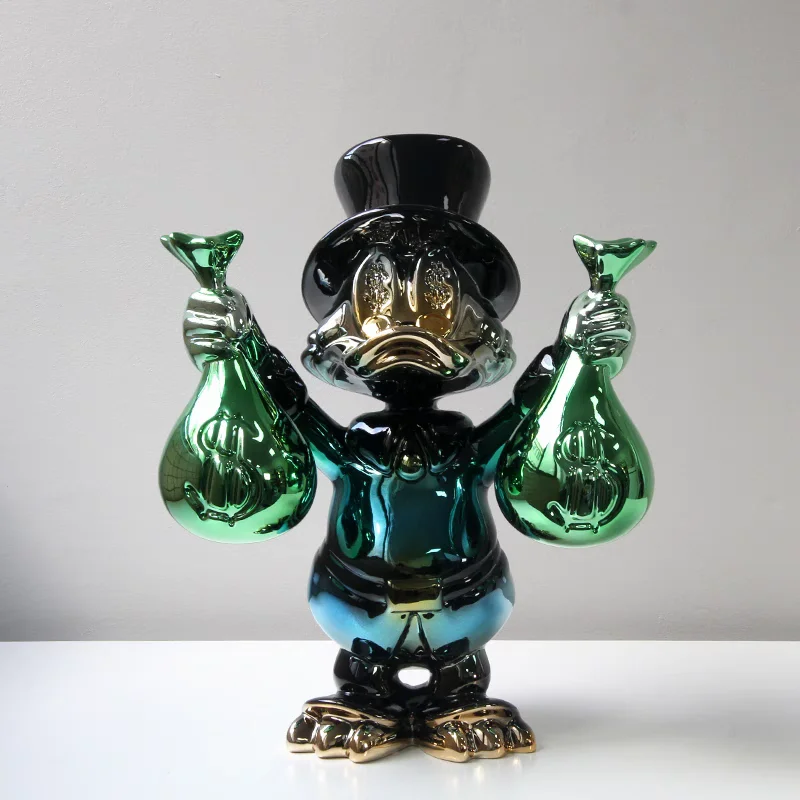 40cm Disney Money Bag Donald Duck Statue