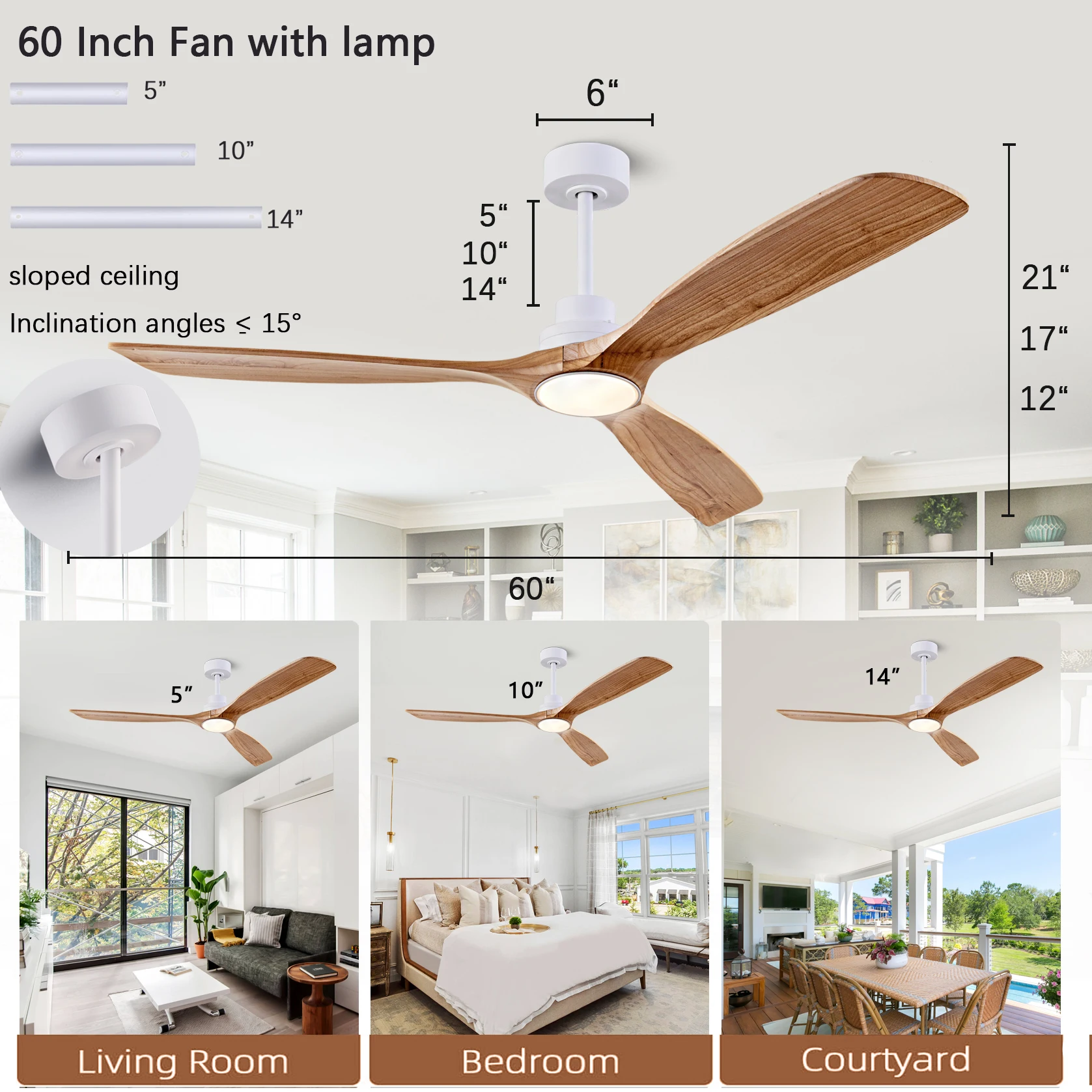 42 52 60 Inch Natural Wood Ceiling Fan with Lights Remote Control LIGHTING Blade Color : 42inch about 107cm|52inch about 132cm|60inch about 152cm|42inch about 107cm|52inch about 132cm|60inch about 152cm 42 52 60 Inch Natural Wood Ceiling Fan with Lights Remote Control LIGHTING Blade Color : 42inch about 107cm|52inch about 132cm|60inch about 152cm|42inch about 107cm|52inch about 132cm|60inch about 152cm