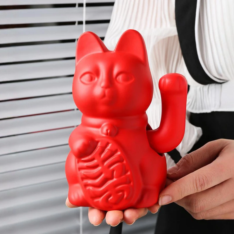 5.9 Inch Ceramic Lucky Cat Waving Arm Maneki Neko Beckoning Cat for Fortune FIGURINES & MINIATURES Color : Blue|Yellow|Red|Matt Red|Matt Black|Purple 5.9 Inch Ceramic Lucky Cat Waving Arm Maneki Neko Beckoning Cat for Fortune FIGURINES & MINIATURES Color : Blue|Yellow|Red|Matt Red|Matt Black|Purple