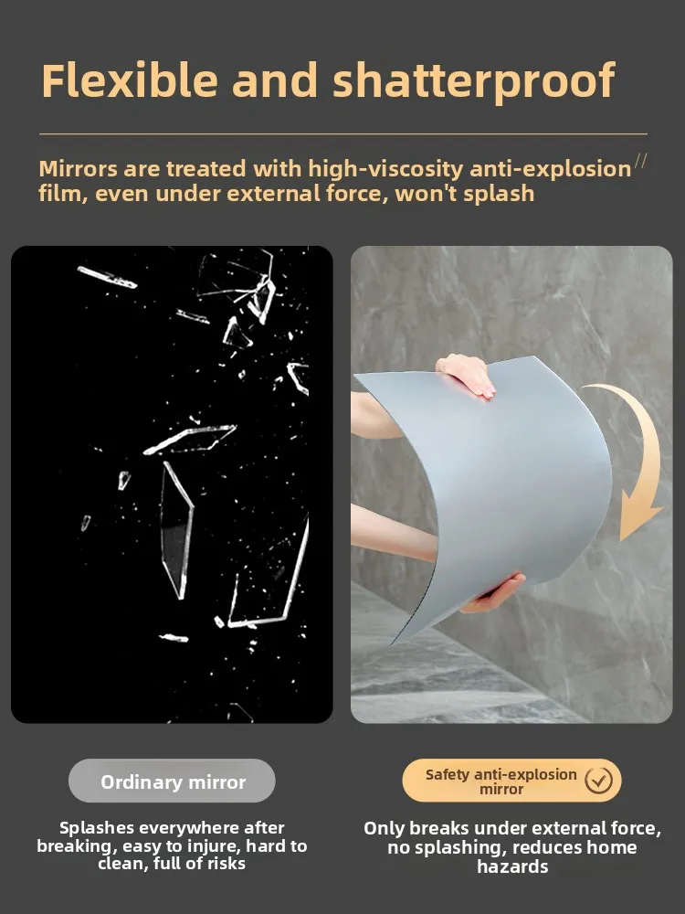 Acrylic Full Body Mirror Wall Sticker Self Adhesive Makeup Dressing Decorative Mirror for Bedroom Dormitory Nordic Style Acrylic Full Body Mirror Wall Sticker Self Adhesive Makeup Dressing Decorative Mirror for Bedroom Dormitory Nordic Style