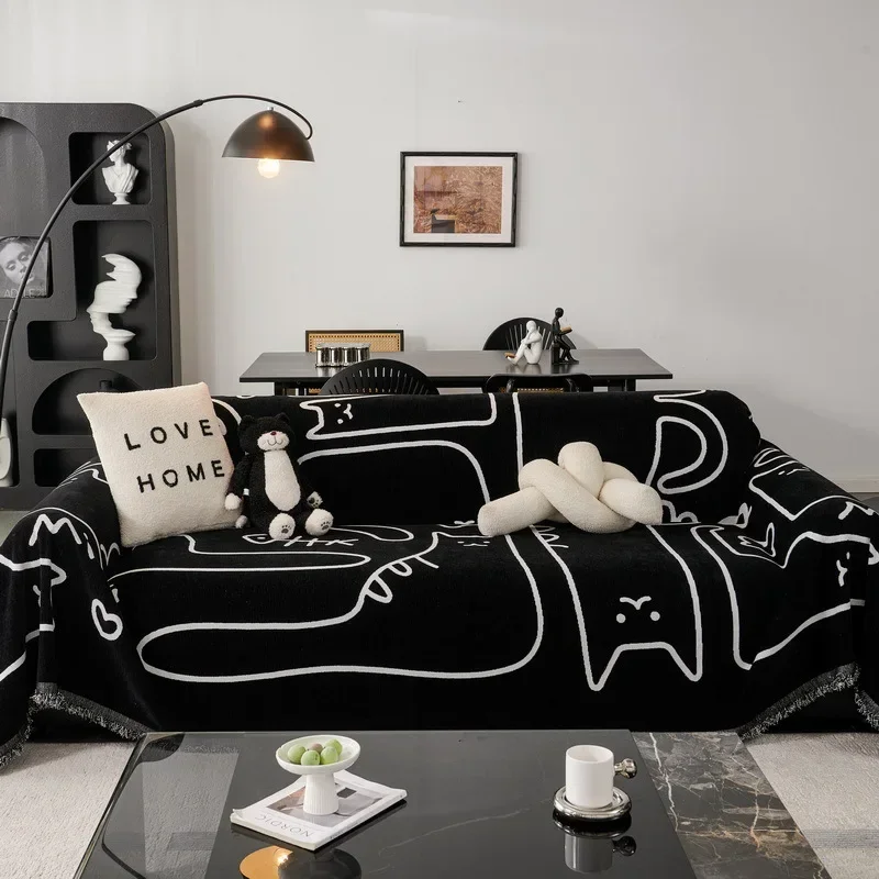 All Seasons Universal Anti-cat Scratch Sofa Cover Sofa Blanket LINENS & BEDDING Color : A|B All Seasons Universal Anti-cat Scratch Sofa Cover Sofa Blanket LINENS & BEDDING Color : A|B