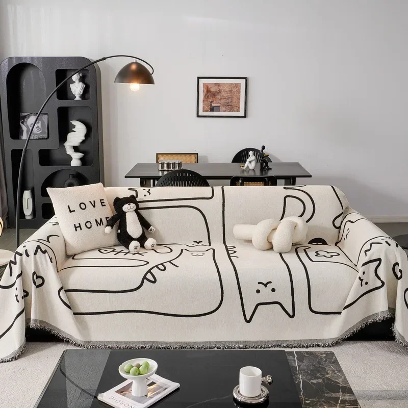 All Seasons Universal Anti-cat Scratch Sofa Cover Sofa Blanket LINENS & BEDDING Color : A|B All Seasons Universal Anti-cat Scratch Sofa Cover Sofa Blanket LINENS & BEDDING Color : A|B