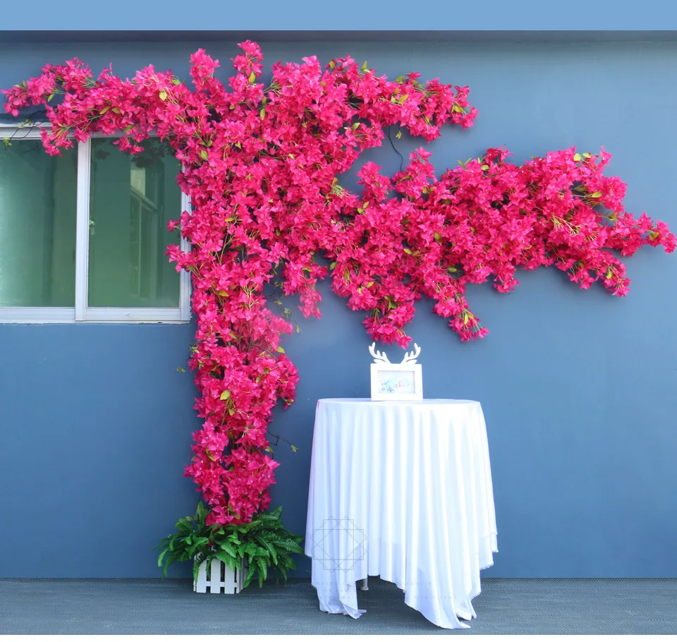 Artificial Flower Rattan Tree Vine Bougainvillea Floral Wall Plants Artificial Flower Rattan Tree Vine Bougainvillea Floral Wall Plants