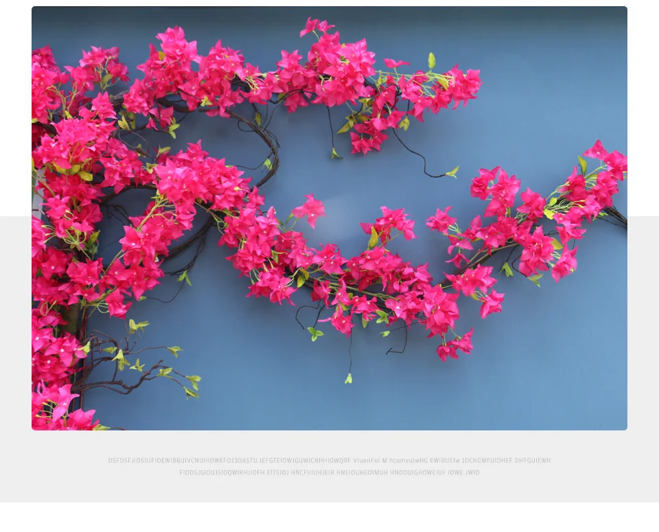 Artificial Flower Rattan Tree Vine Bougainvillea Floral Wall Plants Artificial Flower Rattan Tree Vine Bougainvillea Floral Wall Plants