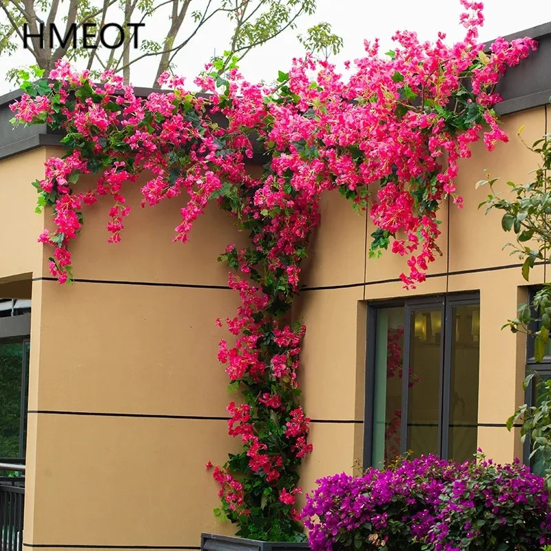 Artificial Flower Rattan Tree Vine Bougainvillea Floral Wall Plants Color : Rose red C|Rose red D|6 pcs rattan|Purple A|Purple B|Purple C|Purple D|Rose red A|Rose red B Artificial Flower Rattan Tree Vine Bougainvillea Floral Wall Plants Color : Rose red C|Rose red D|6 pcs rattan|Purple A|Purple B|Purple C|Purple D|Rose red A|Rose red B