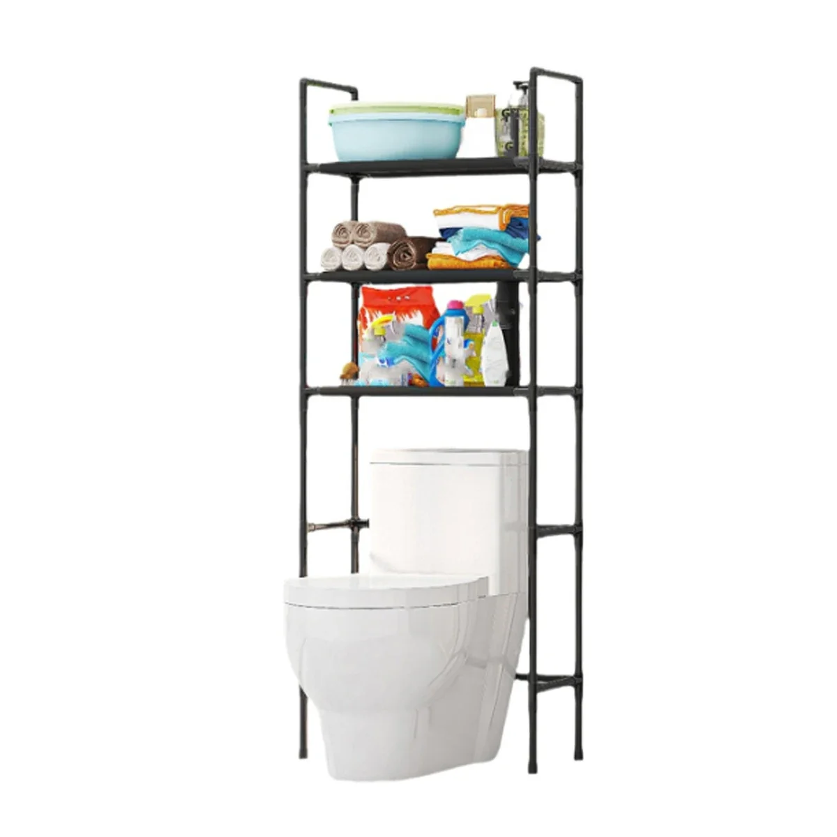 Bathroom Storage Rack Over The Toilet Shelf
