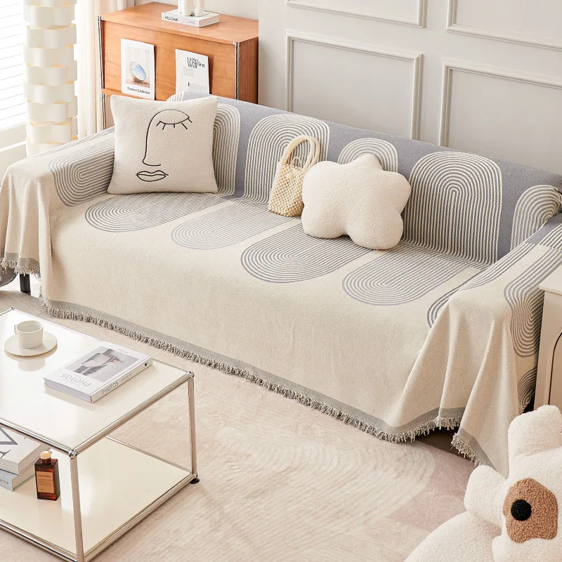 Chenille Sofa Cover Universal Couch Towel Dust Proof Sofa Cushion Cover LINENS & BEDDING Color: Tree rings-gray Specification: 180x300cm|180x340cm|180x130cm|180x180cm|180x230cm|180x260cm Chenille Sofa Cover Universal Couch Towel Dust Proof Sofa Cushion Cover LINENS & BEDDING Color: Tree rings-gray Specification: 180x300cm|180x340cm|180x130cm|180x180cm|180x230cm|180x260cm