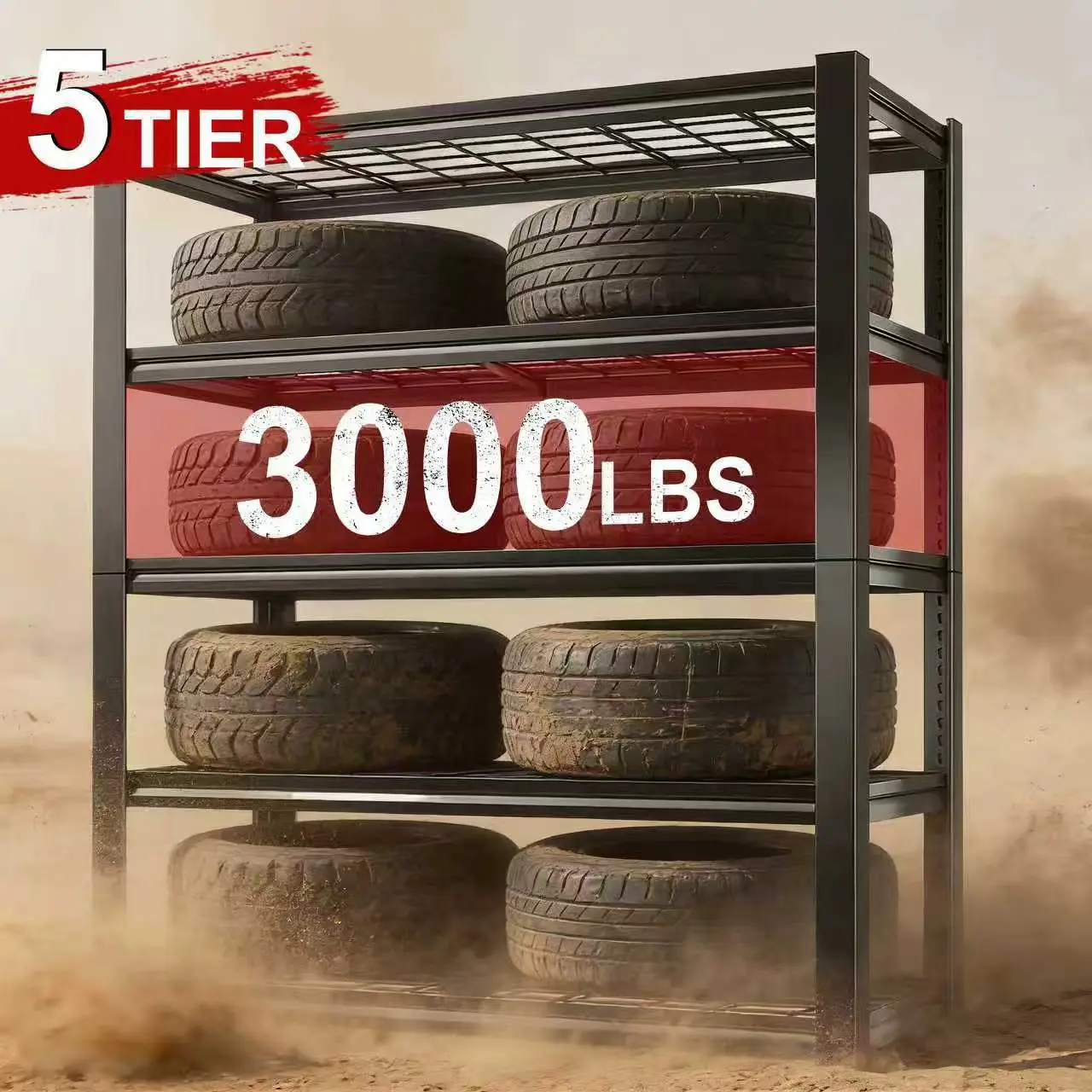 Commercial Grade Utility Rack for Warehouse, Basement, Kitchen Commercial Grade Utility Rack for Warehouse, Basement, Kitchen