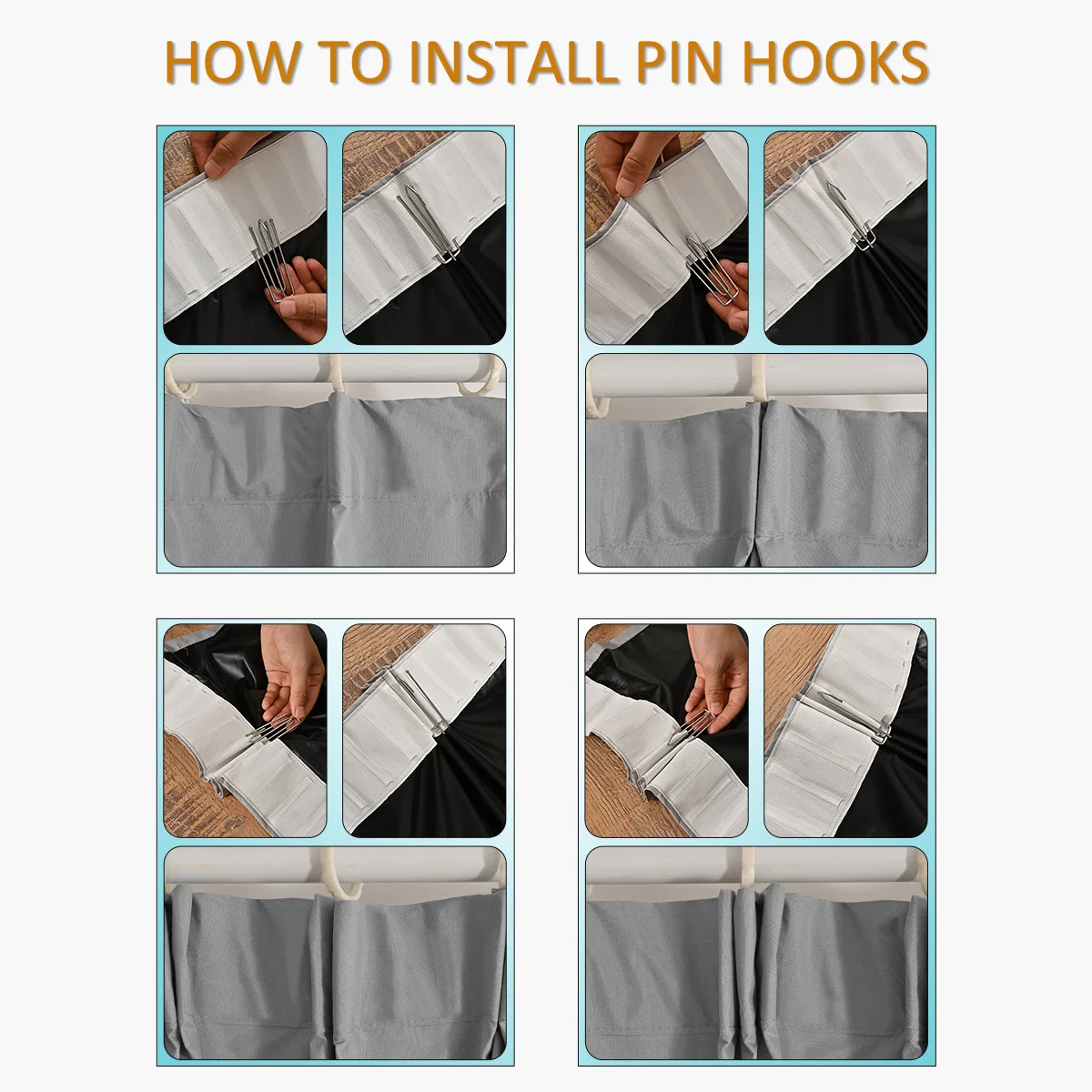 Custom Size 1Pc Hook 100% Blackout Curtains for Living Room Bedroom Custom Size 1Pc Hook 100% Blackout Curtains for Living Room Bedroom