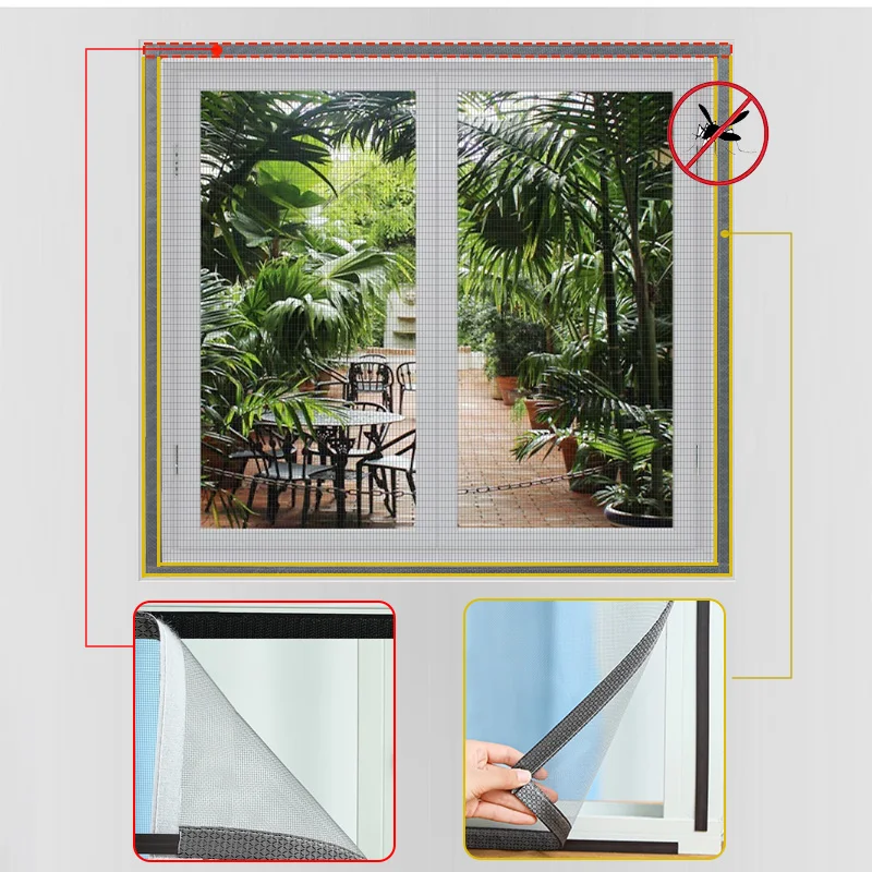 Customizable gray new mosquito screen