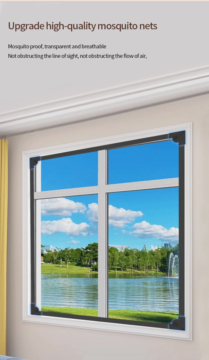 DIY Custom size 2025 Magnetic screen window DIY Custom size 2025 Magnetic screen window