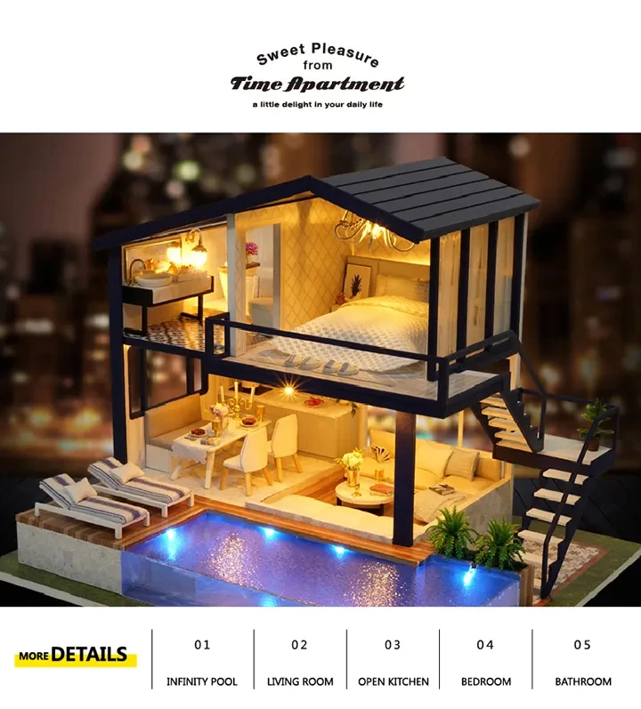 DIY Doll House Miniature Dollhouse With Furnitures DIY Doll House Miniature Dollhouse With Furnitures