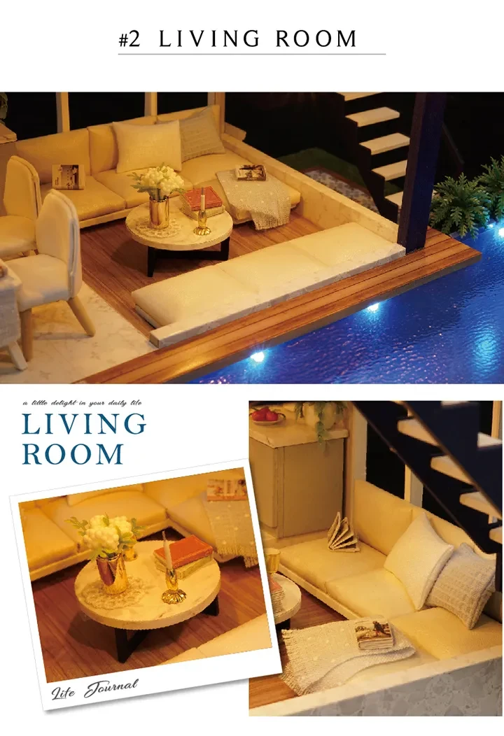 DIY Doll House Miniature Dollhouse With Furnitures DIY Doll House Miniature Dollhouse With Furnitures