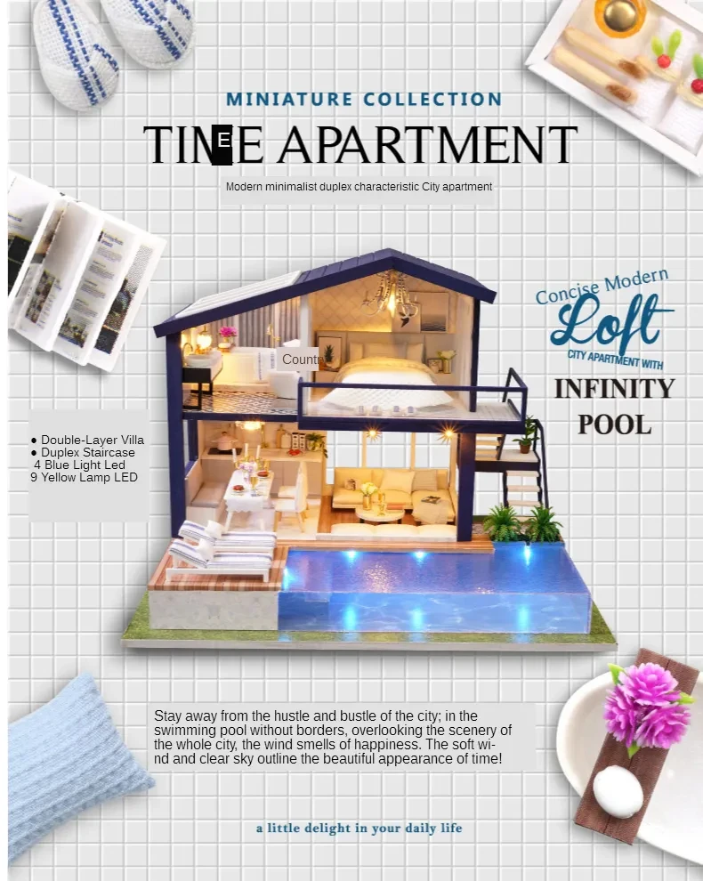 DIY Doll House Miniature Dollhouse With Furnitures DIY Doll House Miniature Dollhouse With Furnitures