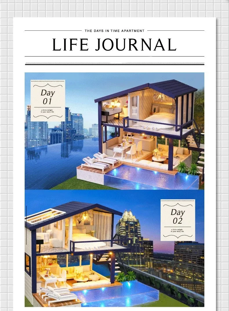 DIY Doll House Miniature Dollhouse With Furnitures DIY Doll House Miniature Dollhouse With Furnitures