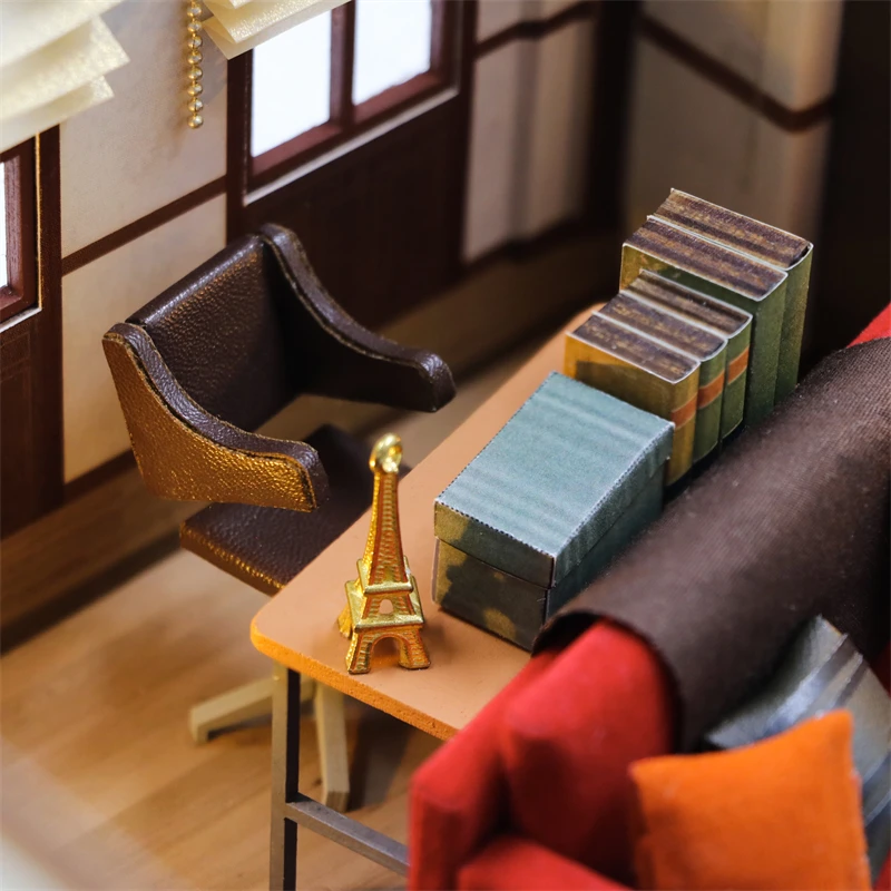 DIY Wooden Monica's Apartment Casa Miniature Building Kits DIY Wooden Monica's Apartment Casa Miniature Building Kits