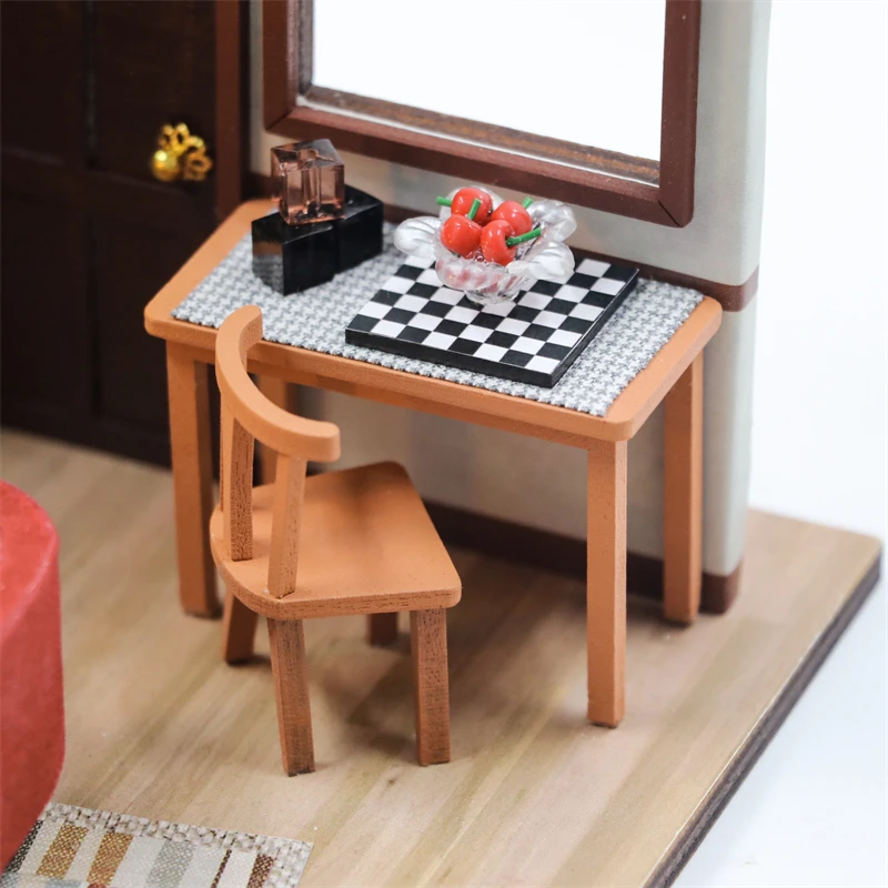 DIY Wooden Monica's Apartment Casa Miniature Building Kits DIY Wooden Monica's Apartment Casa Miniature Building Kits