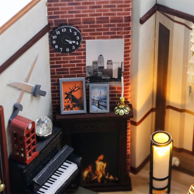 DIY Wooden Monica's Apartment Casa Miniature Building Kits DIY Wooden Monica's Apartment Casa Miniature Building Kits