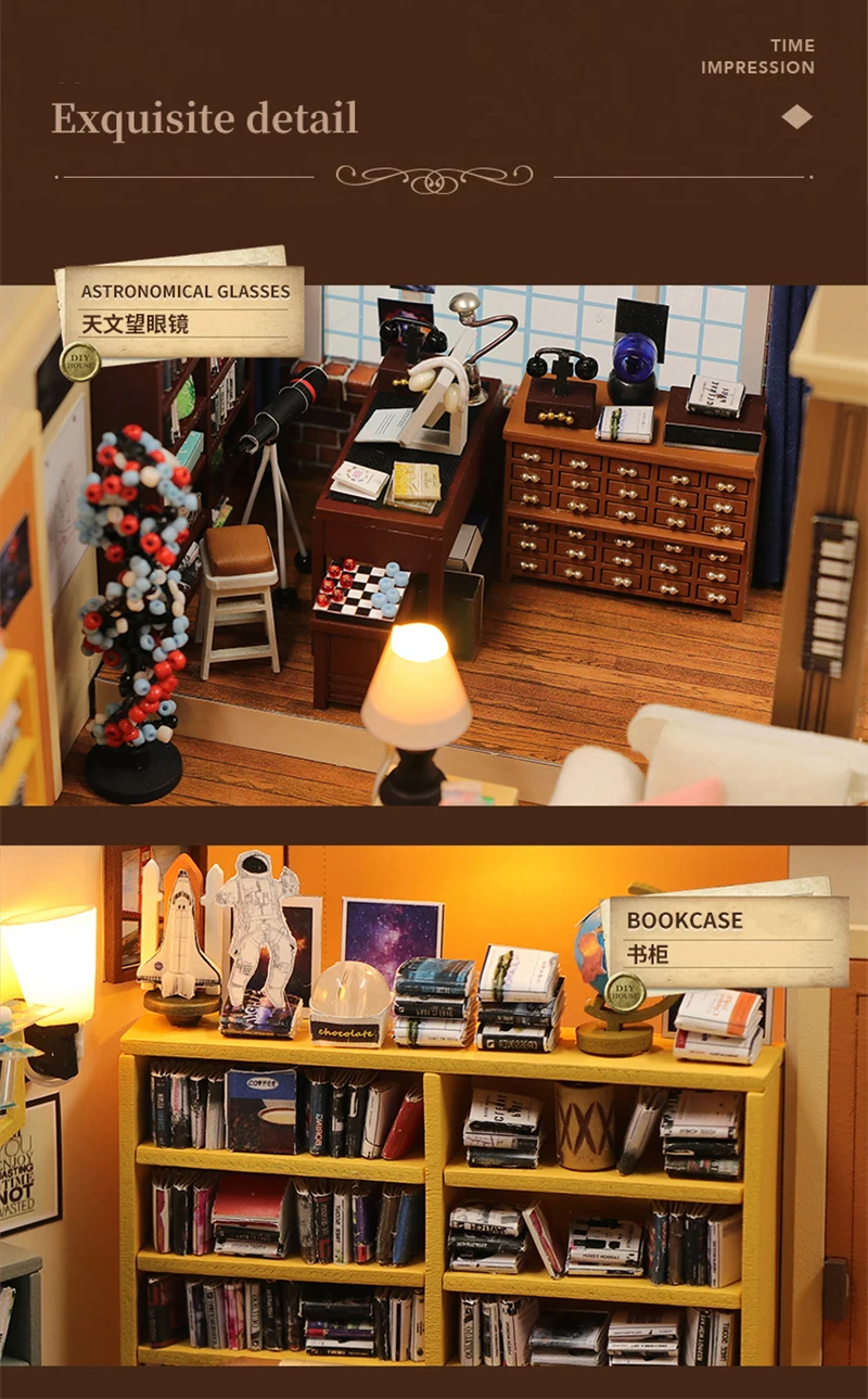 DIY Wooden Monica's Apartment Casa Miniature Building Kits DIY Wooden Monica's Apartment Casa Miniature Building Kits