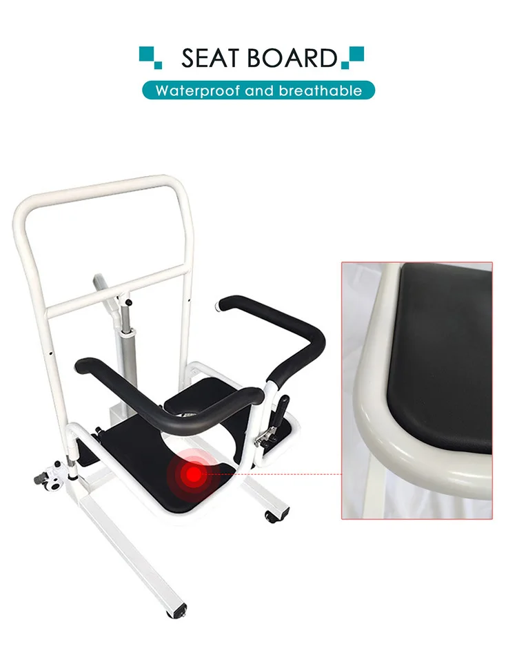 Electric Wheelchair With Commode Nursing Patient Transfer Lift Chair For Toilets