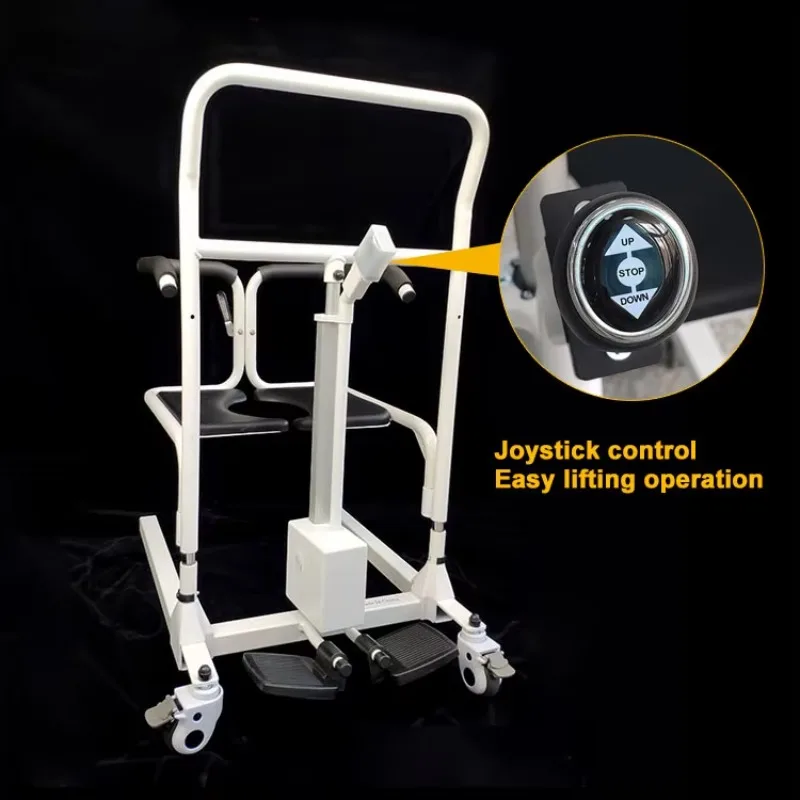 Electric Wheelchair With Commode Nursing Patient Transfer Lift Chair For Toilets HOME CARE Color : Metal-White Electric Wheelchair With Commode Nursing Patient Transfer Lift Chair For Toilets HOME CARE Color : Metal-White