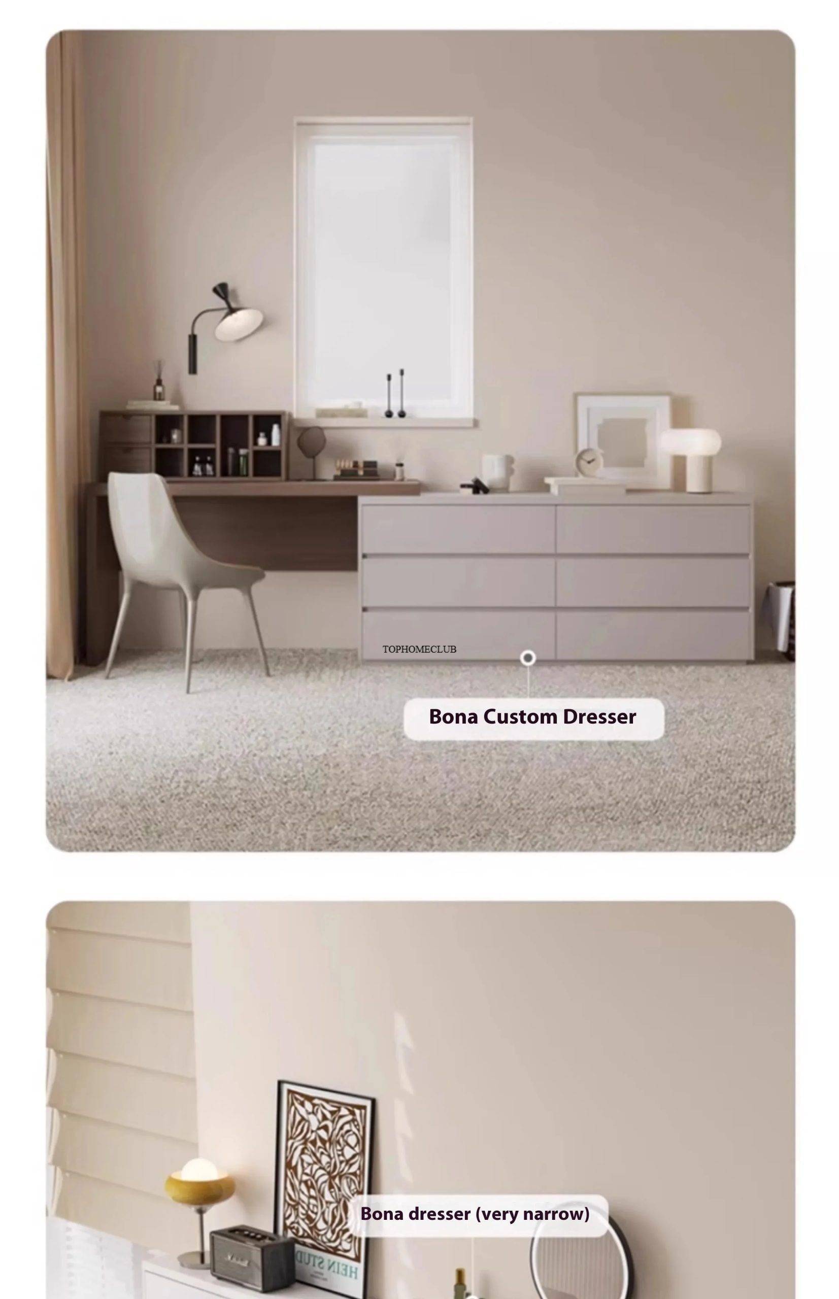 European Wooden Dressing Table Girls Storage Organizer Luxury Dressing Table