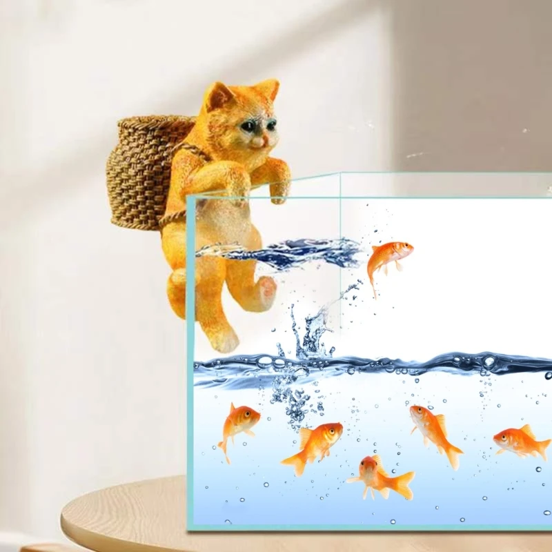 Fishing Cat Ornaments Aquarium Decoration Fishing Cat Ornaments Aquarium Decoration