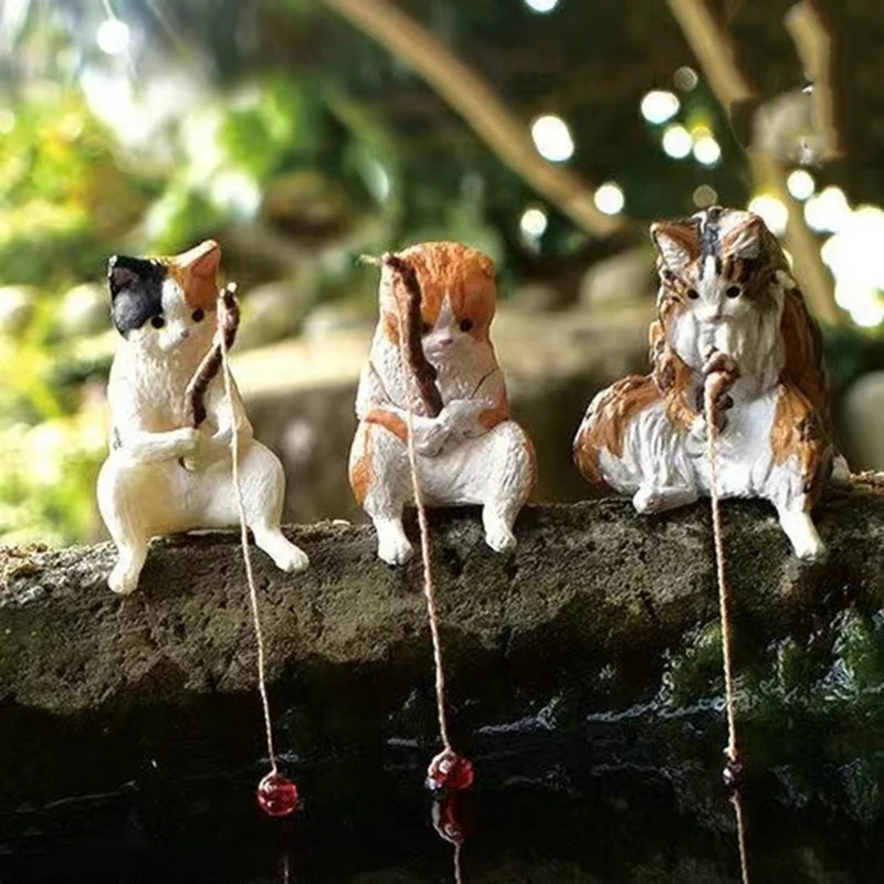 Fishing Cat Ornaments Aquarium Decoration Fishing Cat Ornaments Aquarium Decoration