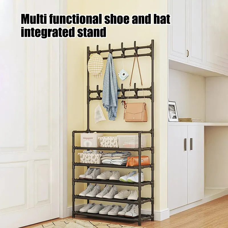 Five Layer Shoe Rack Simple Shoe Rack Integrated Storage Rack BATHROOM SHELVES Color : 2PCS Black|2PCS White|black color|white color Five Layer Shoe Rack Simple Shoe Rack Integrated Storage Rack BATHROOM SHELVES Color : 2PCS Black|2PCS White|black color|white color